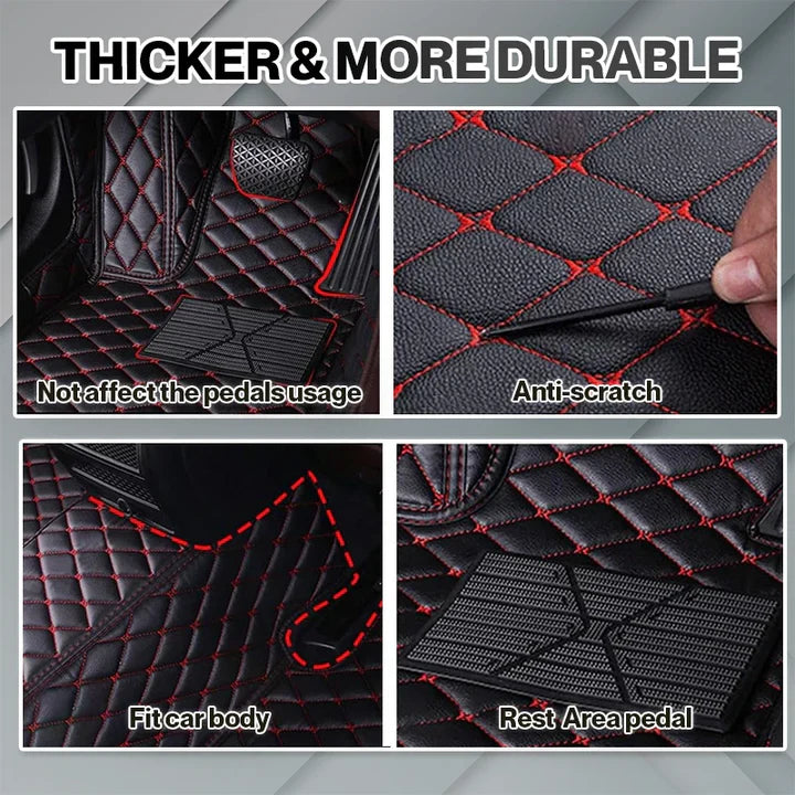 Elvie 2025 Waterproof Non-slip Universal Fit Customized Floor Mats for Cars, SUVs, and Trucks